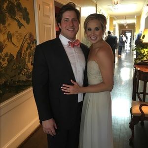 Long formal strapless dress